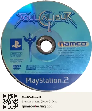 SoulCalibur II PlayStation 2, Asia disc