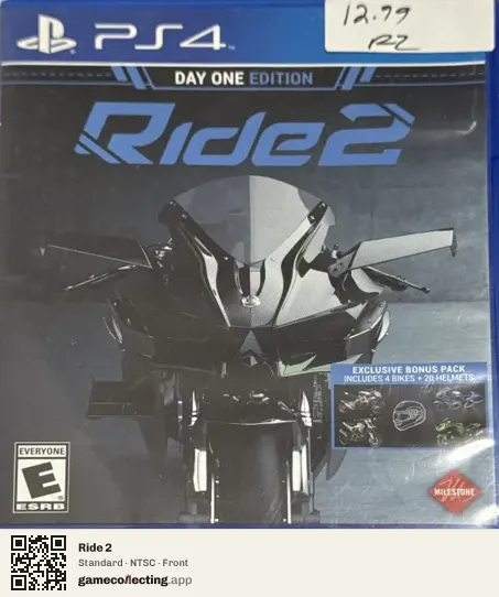 Ride 2 PlayStation 4, NTSC box front
