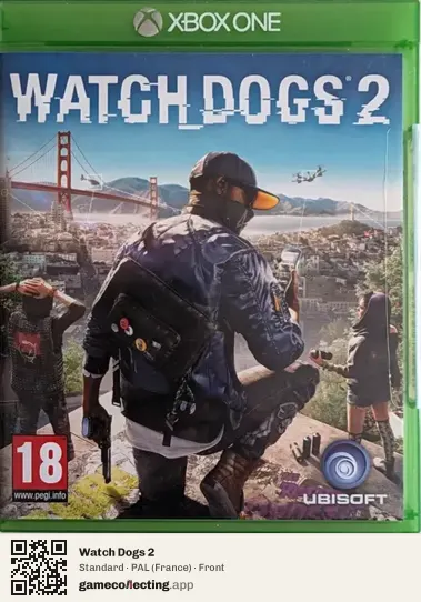 Watch Dogs 2 Xbox One, France box front