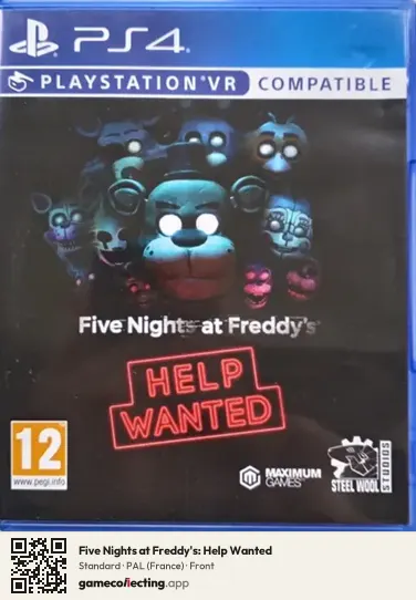 Five Nights at Freddy's: Help Wanted PlayStation 4, France box front