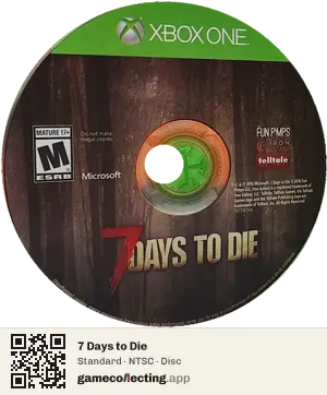 7 Days to Die Xbox One, NTSC disc