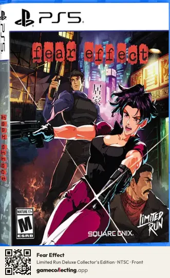 Fear Effect PlayStation 5, NTSC box front