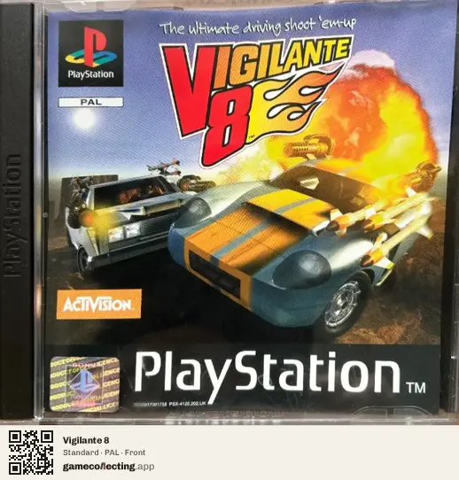 Vigilante 8 PlayStation, PAL box front