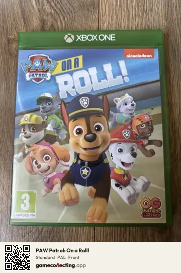 PAW Patrol: On a Roll! Xbox One, PAL box front