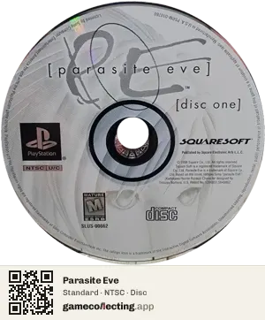 Parasite Eve PlayStation, NTSC disc