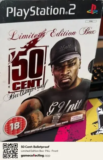 50 Cent: Bulletproof PlayStation 2, PAL box front