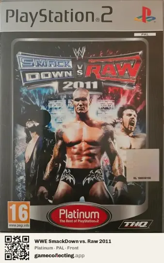 WWE SmackDown vs. Raw 2011 PlayStation 2, PAL box front