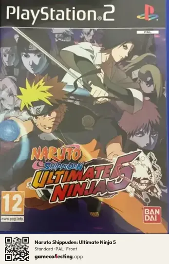 Naruto Shippuden: Ultimate Ninja 5 PlayStation 2, PAL box front