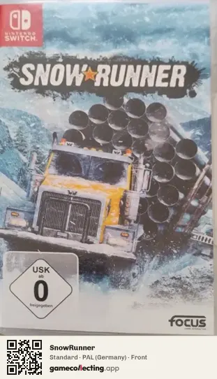 SnowRunner Nintendo Switch, Germany box front
