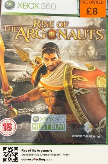 Rise of the Argonauts Xbox 360, United Kingdom box front
