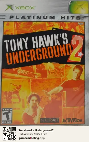 Tony Hawk's Underground 2 Xbox, NTSC box front