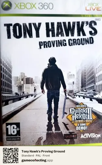 Tony Hawk's Proving Ground Xbox 360, PAL box front
