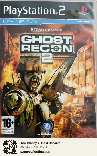Tom Clancy's Ghost Recon 2 PlayStation 2, PAL box front