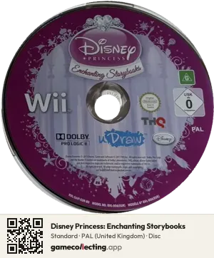 Disney Princess: Enchanting Storybooks Nintendo Wii, PAL disc