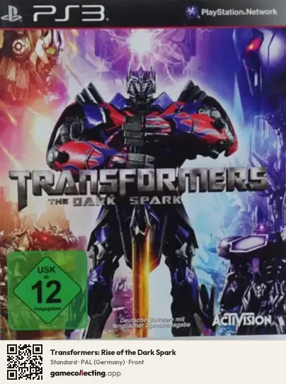 Transformers: Rise of the Dark Spark PlayStation 3, Germany box front