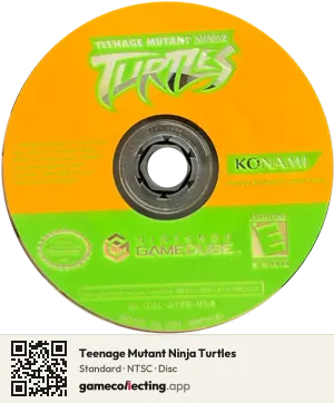 Teenage Mutant Ninja Turtles Nintendo GameCube, NTSC disc