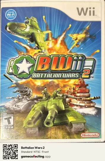 Battalion Wars 2 Nintendo Wii, NTSC box front