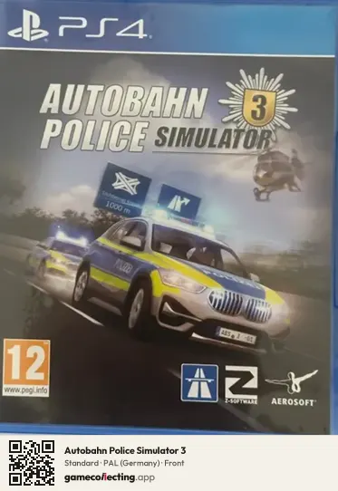 Autobahn Police Simulator 3 PlayStation 4, Germany box front