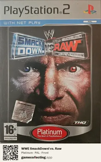 WWE SmackDown! vs. Raw PlayStation 2, PAL box front