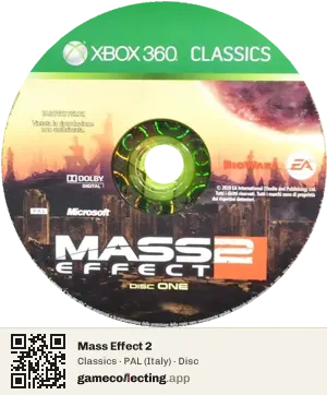 Mass Effect 2 Xbox 360, PAL disc