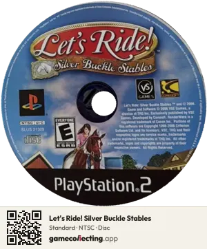 Let's Ride! Silver Buckle Stables PlayStation 2, NTSC disc