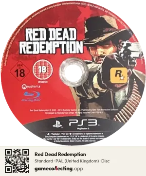 Red Dead Redemption PlayStation 3, PAL disc