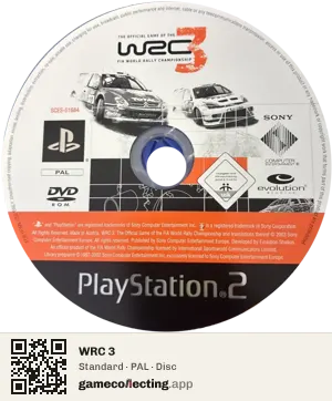 WRC 3 PlayStation 2, PAL disc