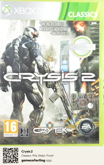 Crysis 2 Xbox 360, Italy box front