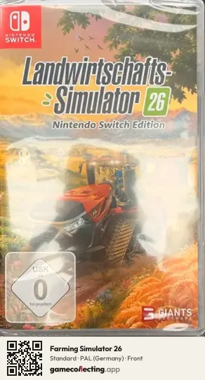 Farming Simulator 26 Nintendo Switch, Germany box front