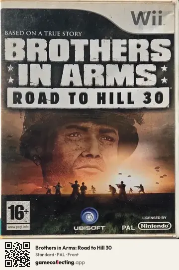 Brothers in Arms: Road to Hill 30 Nintendo Wii, PAL box front
