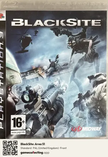 BlackSite: Area 51 PlayStation 3, United Kingdom box front