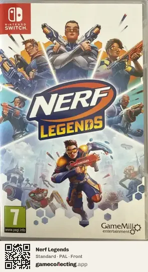 Nerf Legends Nintendo Switch, PAL box front