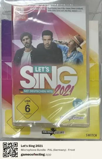 Let's Sing 2021 Nintendo Switch, Germany box front