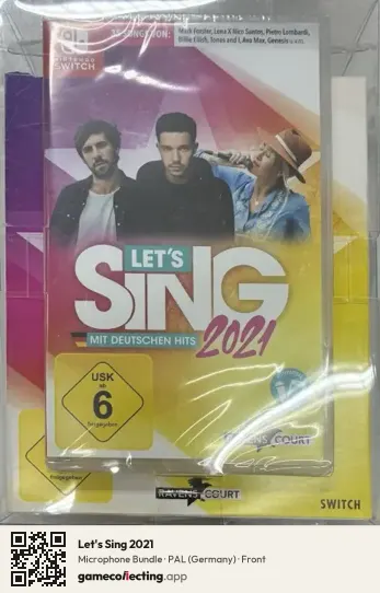 Let's Sing 2021 Nintendo Switch, Germany box front