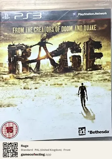 Rage PlayStation 3, United Kingdom box front