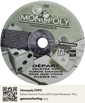 Monopoly (1999) Computer, PAL disc