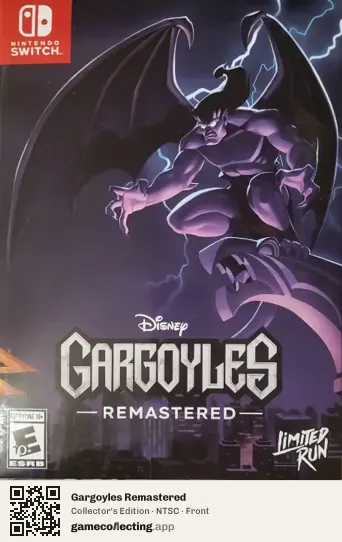 Gargoyles Remastered Nintendo Switch, NTSC box front