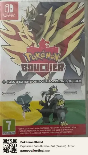 Pokémon Shield Nintendo Switch, France box front