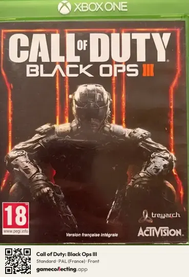 Call of Duty: Black Ops III Xbox One, France box front