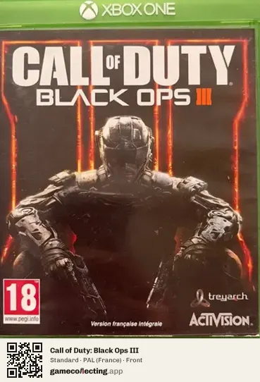 Call of Duty: Black Ops III Xbox One, France box front