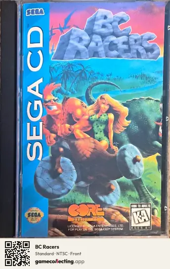 BC Racers Sega Mega-CD / Sega CD, NTSC box front