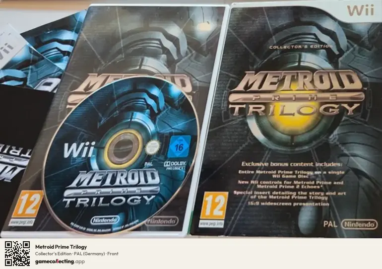 Metroid Prime Trilogy Nintendo Wii, Germany box front