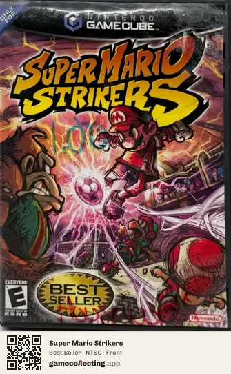 Super Mario Strikers Nintendo GameCube, NTSC box front