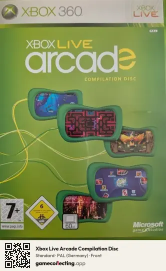 Xbox Live Arcade Compilation Disc Xbox 360, Germany box front