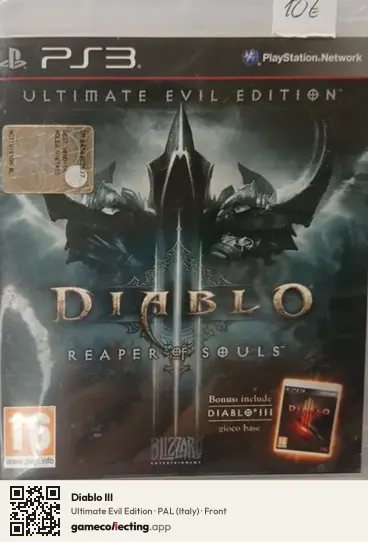 Diablo III PlayStation 3, Italy box front