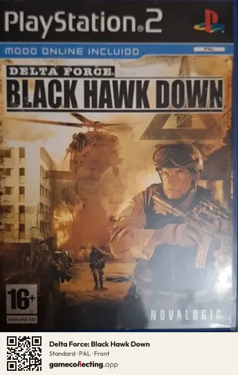 Delta Force: Black Hawk Down PlayStation 2, PAL box front