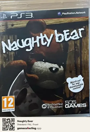 Naughty Bear PlayStation 3, PAL box front