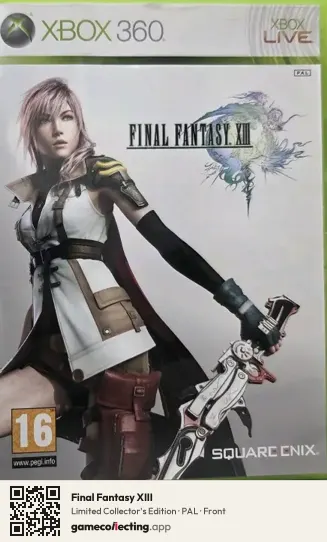 Final Fantasy XIII Xbox 360, PAL box front