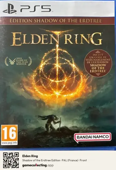 Elden Ring PlayStation 5, France box front