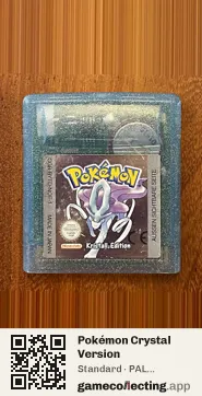 Pokémon Crystal Version Game Boy Color, PAL cartridge label